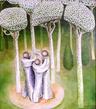 Three People in the Forest          31" x 27"