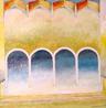 Blue Arcades		                   24" x 24"