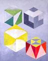 Symphony of Cubes		              	    18" x 14"
