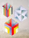 Bright Cubes Collection           	    18" x 14"